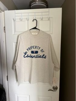 Brand New Fear Of God T shirt Eseentials Oatmeal color Men’s Size Medium Texas Ranger Essentials
