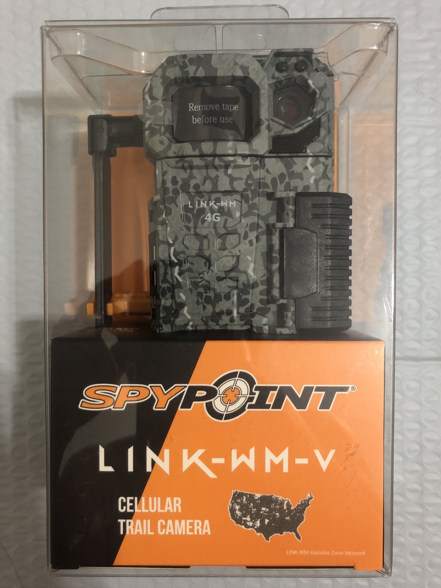 Spypoint 8MP 4G Cellular Trail Camera w/ Multi-Shot Mode LINK-WM-V Camera SEALED