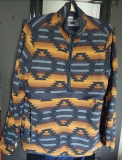Jetty multi color Fleece Pullover Medium
