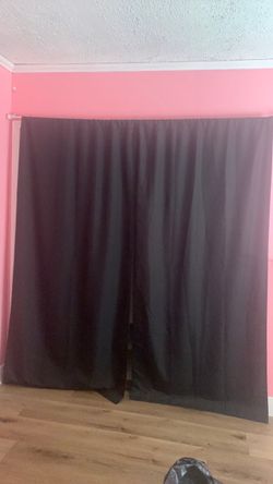 Black Blackout Curtain Panels