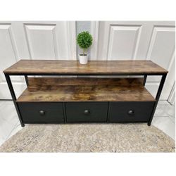 New Wide 3 Drawer Dresser TV Stand / 
Console Table 