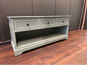 Entryway Console Table / TV Stand with 3 Drawers & Storage Shelf
