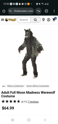Adult XL Wolf Costume