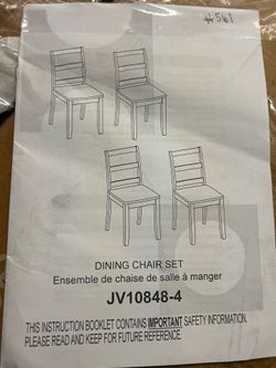 Set of 4 dinning chairs