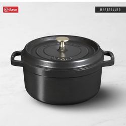 BRAND NEW Staub Cast Iron 4Qt Dutch Oven In Black