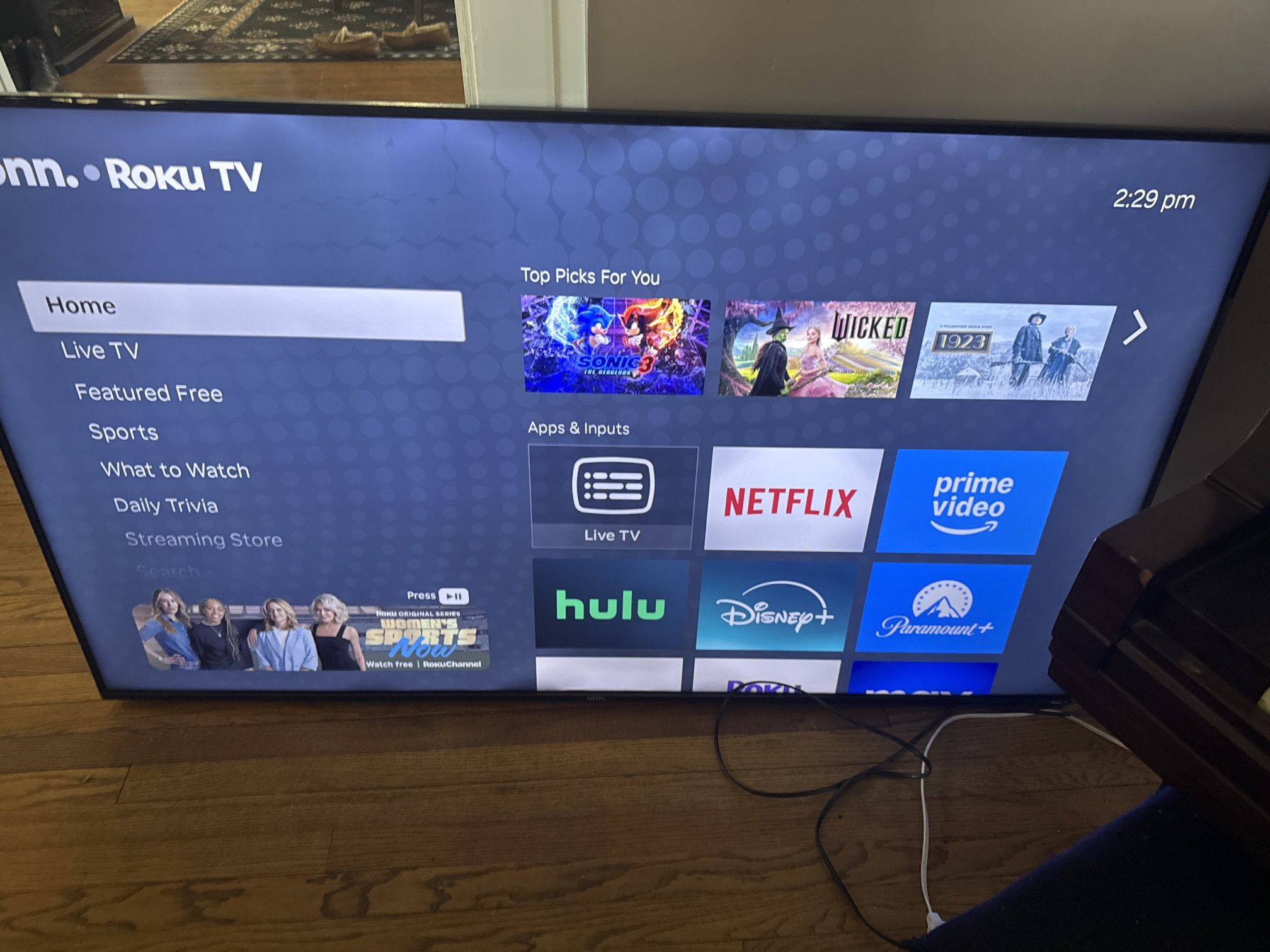 onn. 65” Smart Tv