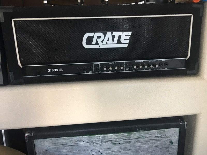 Crate G1600 XL Amp Head with Peavy Amp( obo)