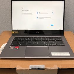 Open Box Acre Chromebook Spin 514 Touch Display AMD Ryzen 5 8 GB RAM SSD 128GB 