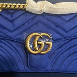 Blue GG handbag