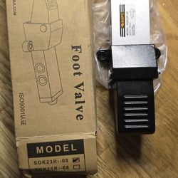 SEGANO brand pneumatic foot valve,  model SGK23R7-08 or SGK25R7-08.