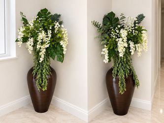 Decorative bases with plants