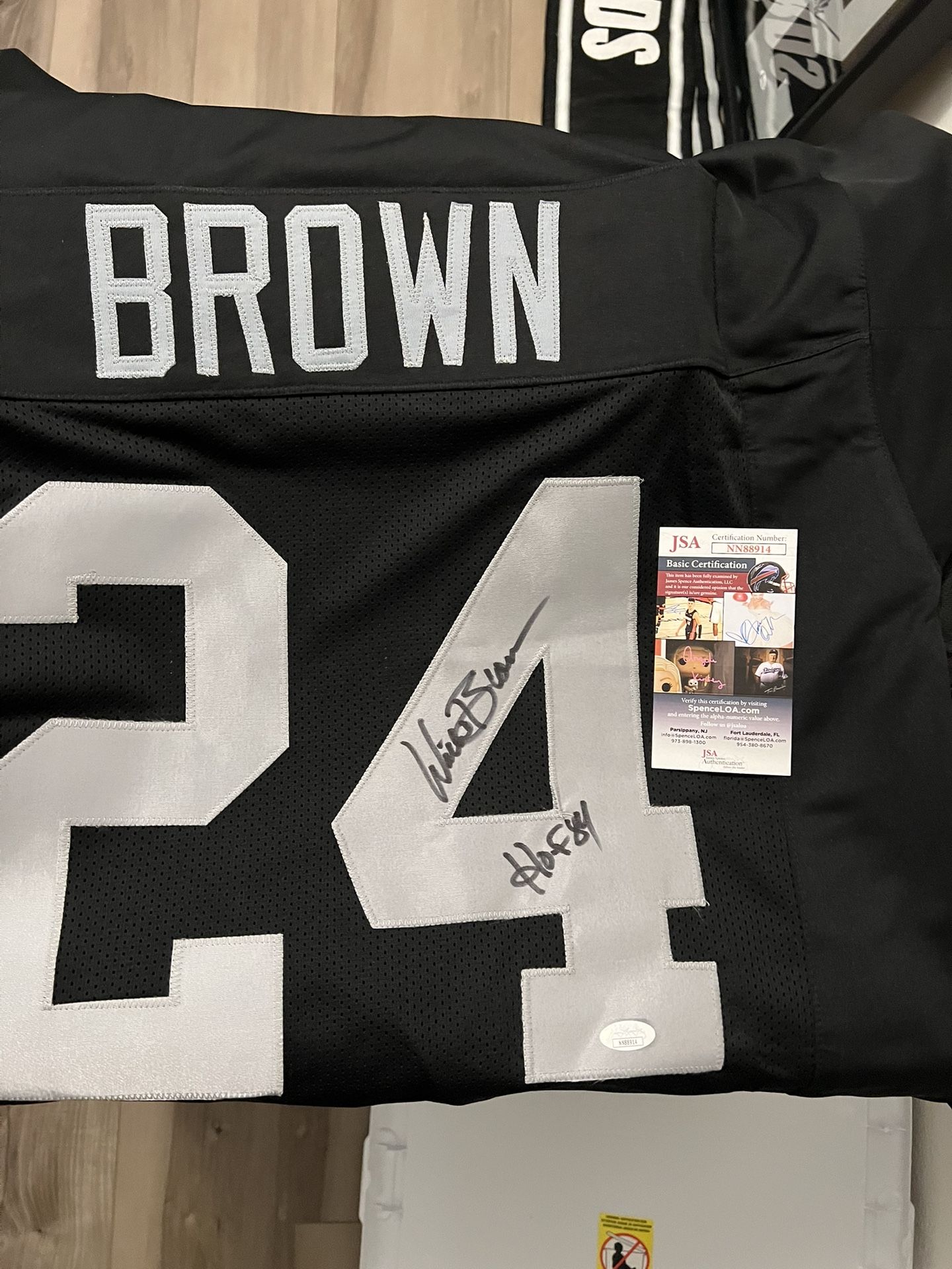 Autographed Raiders Jerseys
