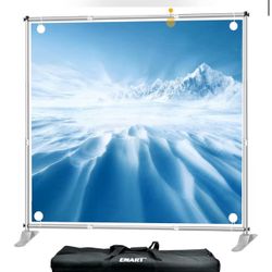 EMART 10x10 ft Heavy Duty Banner Backdrop Stand (Silver)