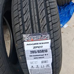 4 New Tires 205/65/16..Arisun