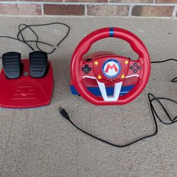 Mario Kart Steering Wheel And Pedals 
