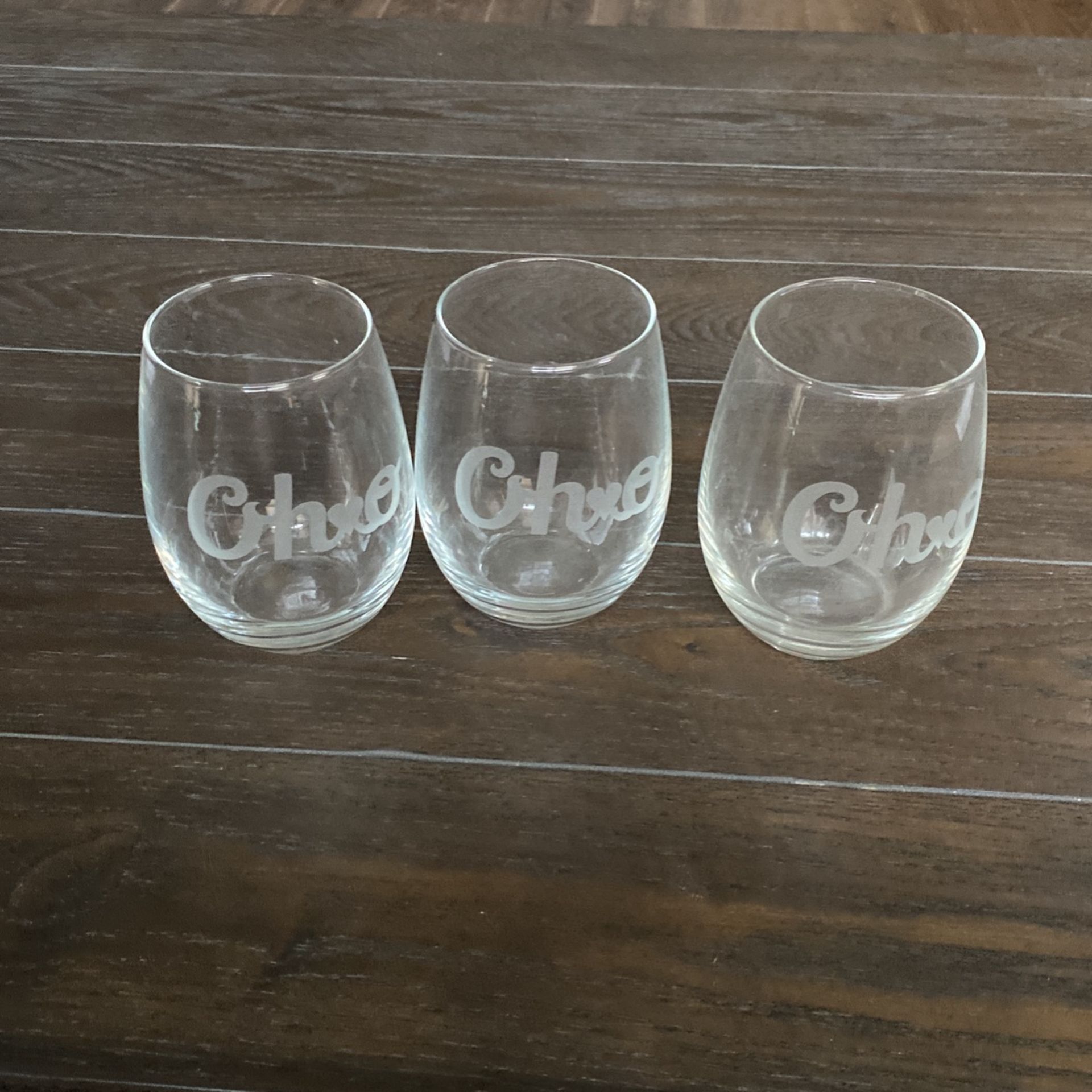 Ohio Glasses. Set Of 3