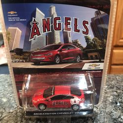 Angels limited edition Die Cast car Chevrolet Volt die cast metal chassis .  Brand new factory sealed.  Has been on display in a cabinet with a Angels