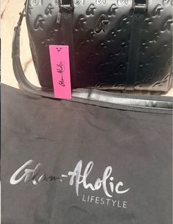 Glam-Aholic Lifestyle Black Monogram Handbag