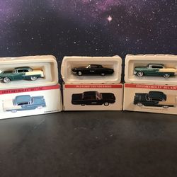1:64 Scale Diecast Metal Cars. 2-1955 Chevrolet Bel Airs and a 1963 Ford Thunderbird.