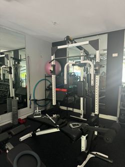 Tuff stuff Workout cage With Bench, Dumbbells Not Included