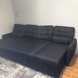Black Sofa Bed 
