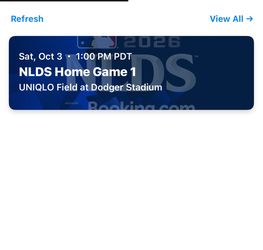 Dodgers game 1 NLDS tickets
