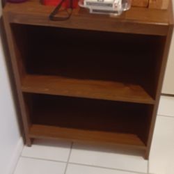 Wooden 2 Shelf Bookshelf Storage