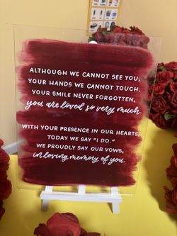 Wedding Item For Deceased Loved Ones