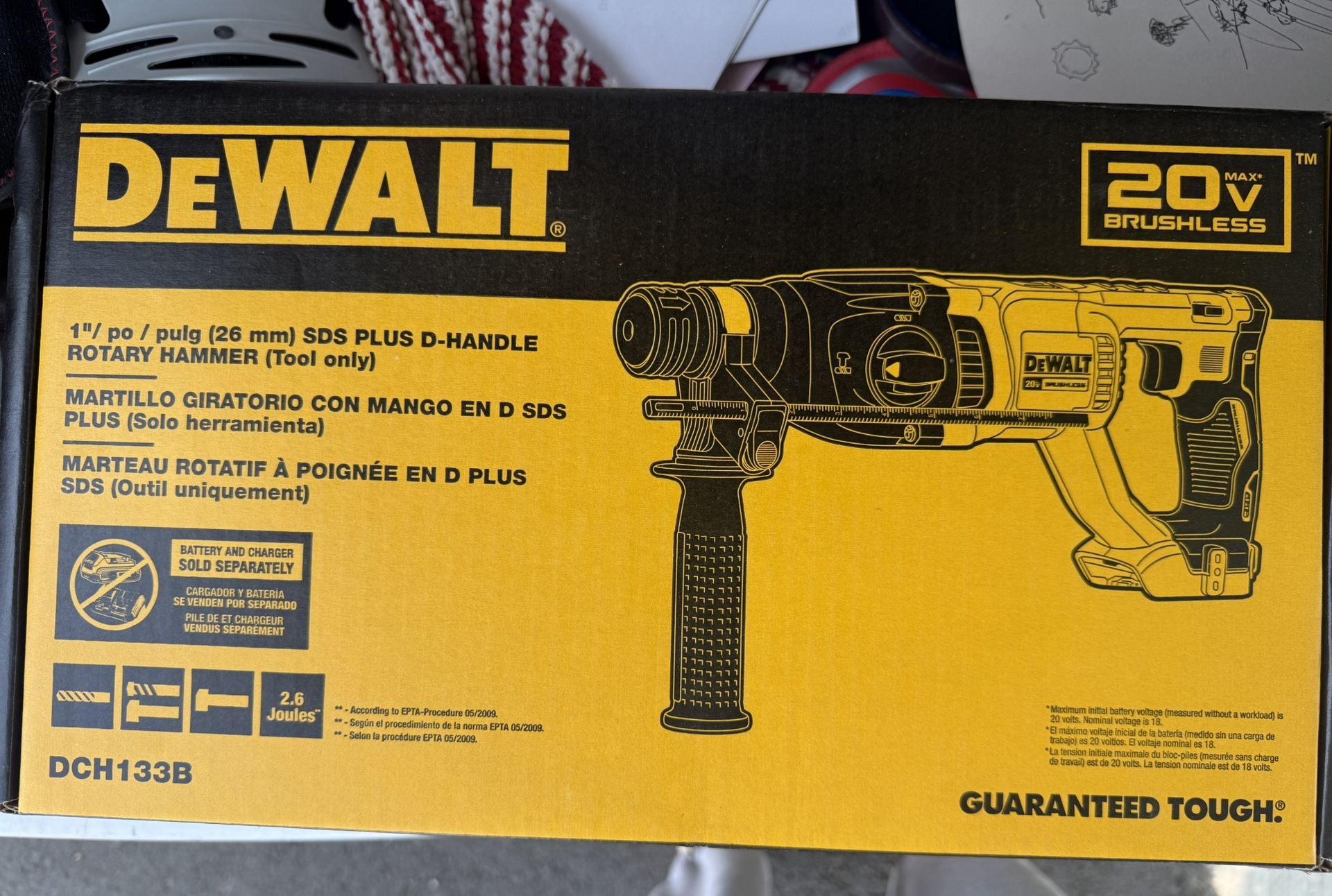 20V Max 1in SDS Plus D-Handle Rotary Handle