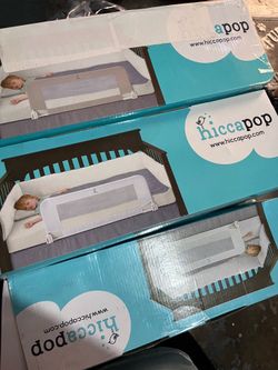 Hiccapop Convertible Crib Bed Rail for Toddlers, Crib Rail Guard with Reinforced Anchor Safety