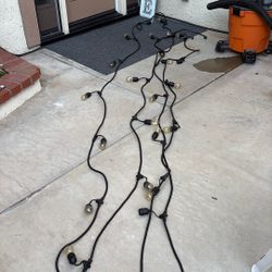 44ft Heavy Duty Outdoor String Lights – Tested & Working