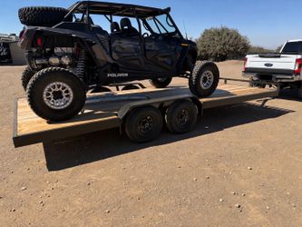 20” Flatbed Utility Trailer Razor Can-am Motorcycle Quads TRAILER ONLY