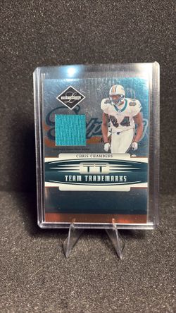 Chris Chambers game worn jersey card/100