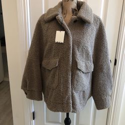 Zara Faux Sherpa Jacket 