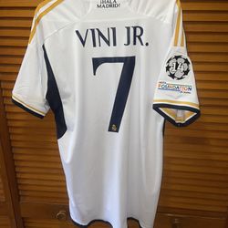 Real Madrid Home Home Version Jersey Vinicius XX-Large