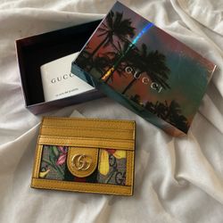 GUCCI Ophidia GG Flora Card Case