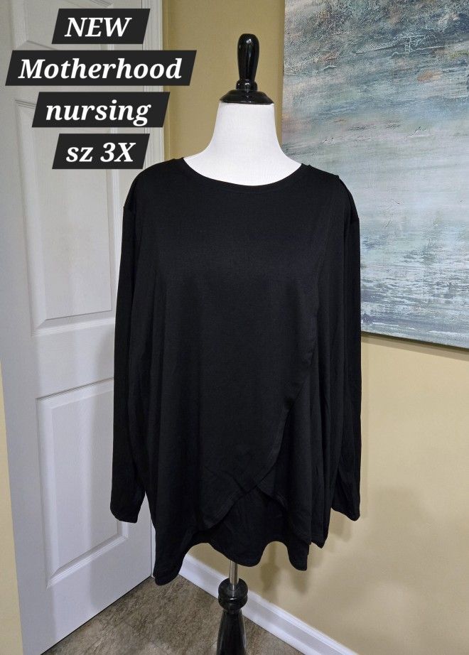 BRAND NEW NURSING TOPS SZ 3X BY MOTHERHOOD 