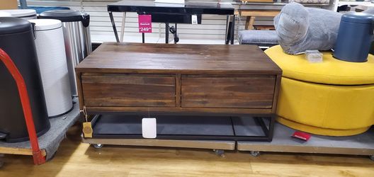 4 Drawers Wood Coffee Table