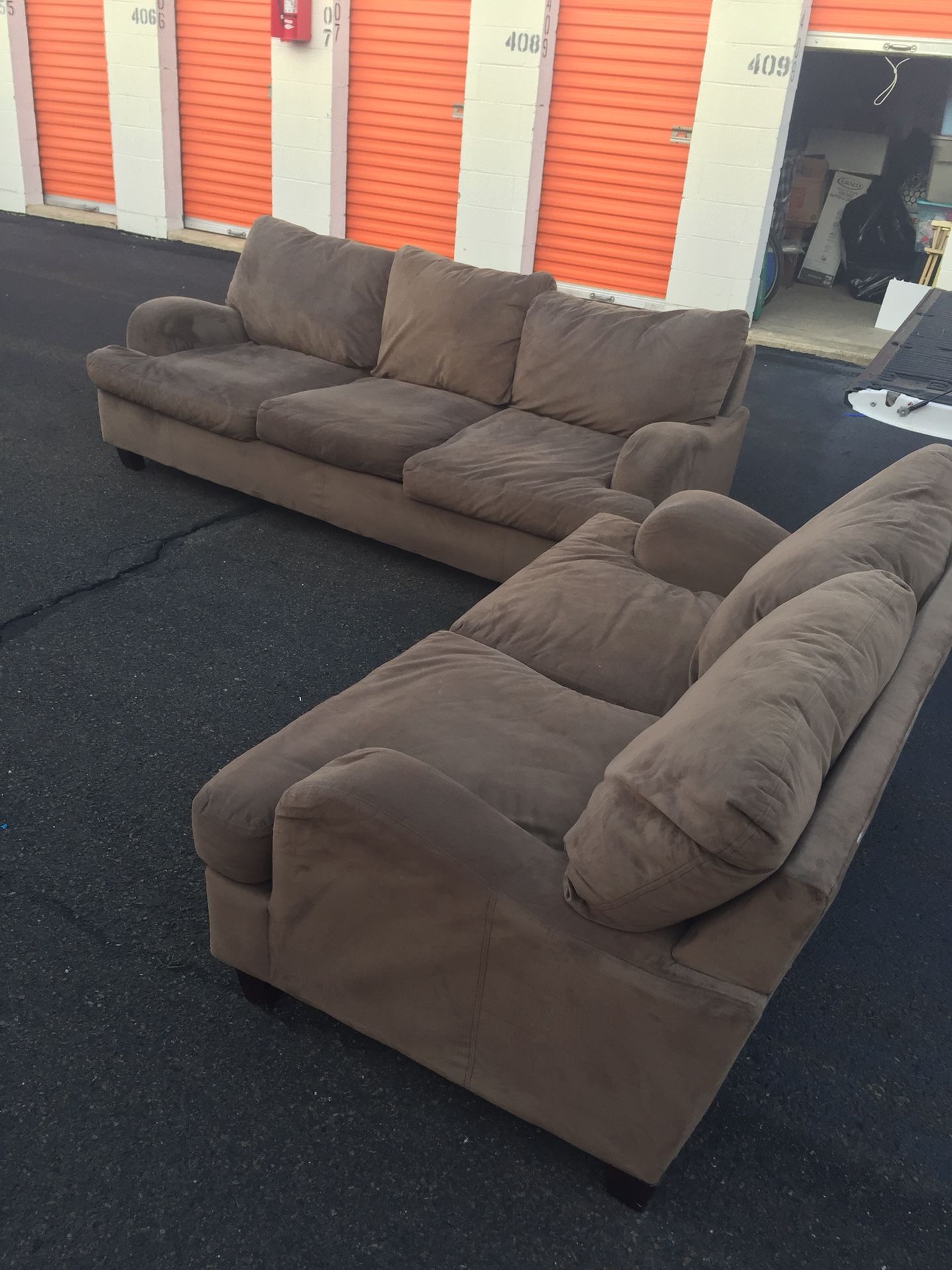 Loveseat and sofa