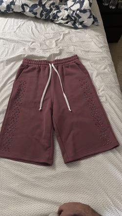 AZVA Crystal Cactus Sweat Shorts Rasberry