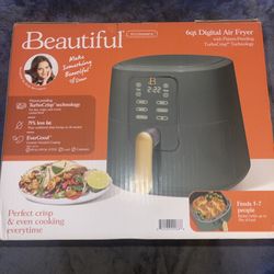 Beautiful by Drew Barrymore 6Qt Digital Air Fryer TurboCrisp Green