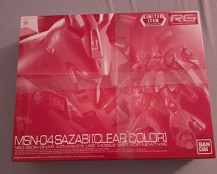 RG Sazabi Model Kit Clear Version