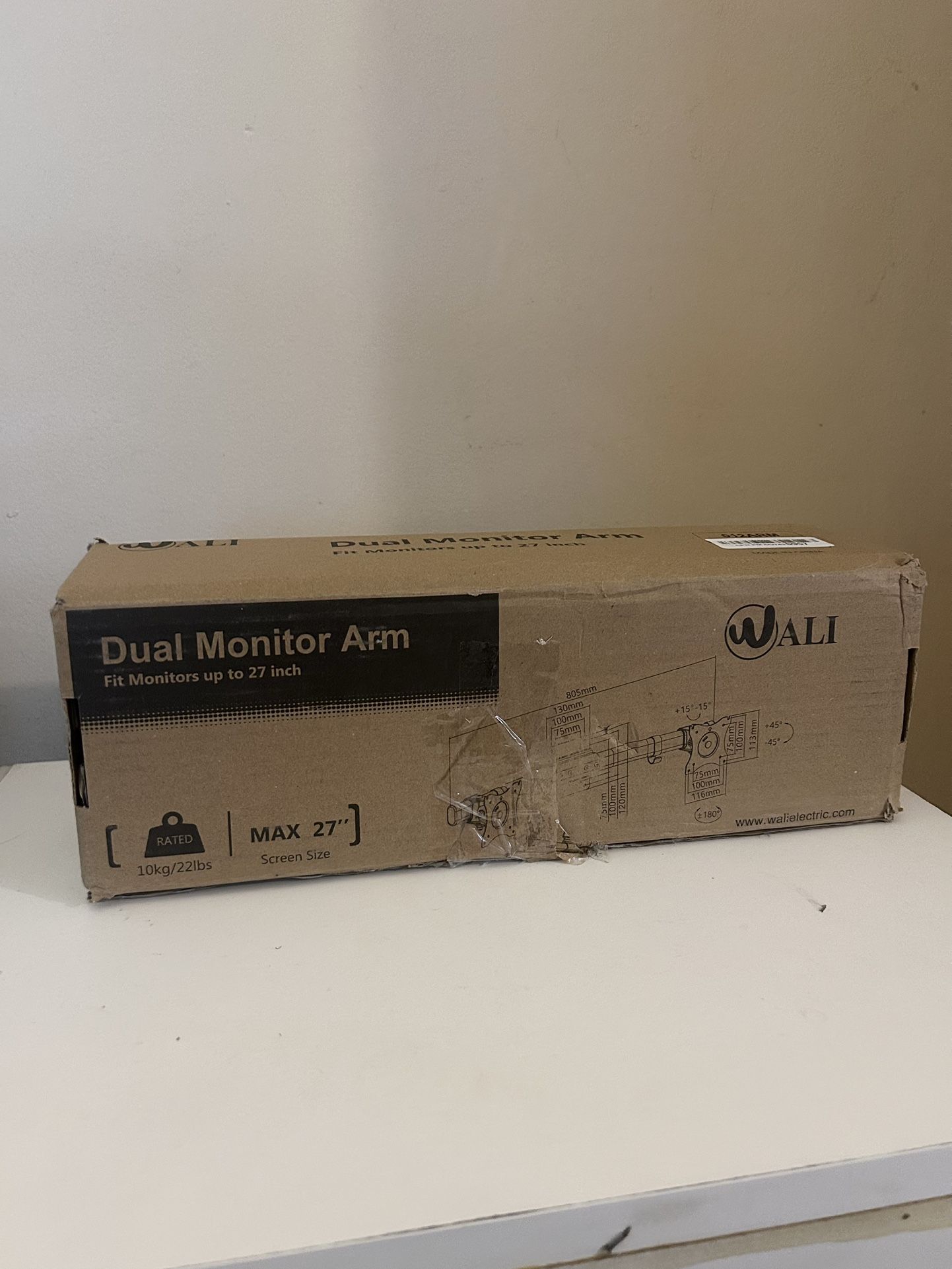 Ergonomic Dual Monitor Arm by WALI – Tilt & Rotate Function
