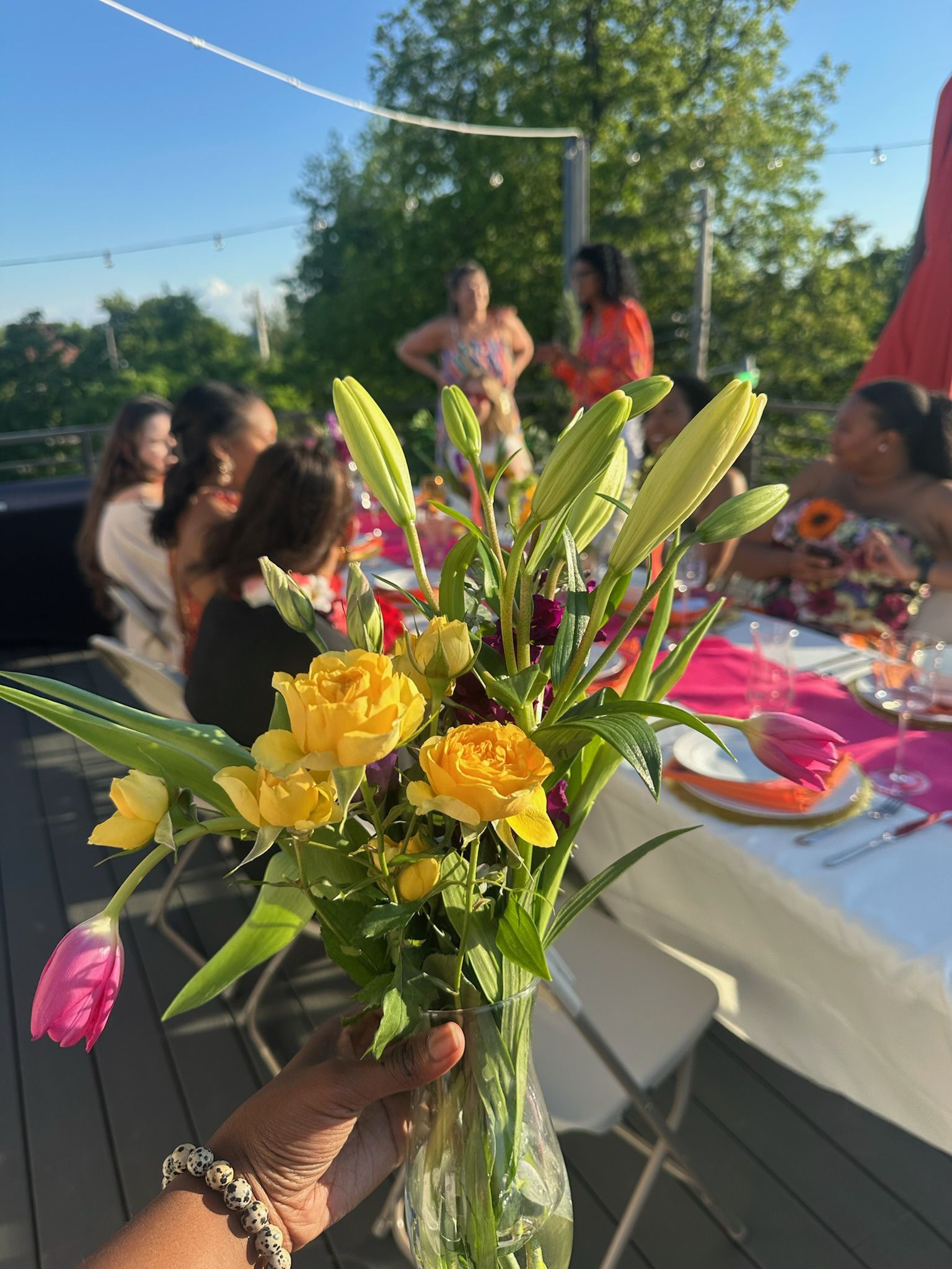 Bouquet bar Set Up