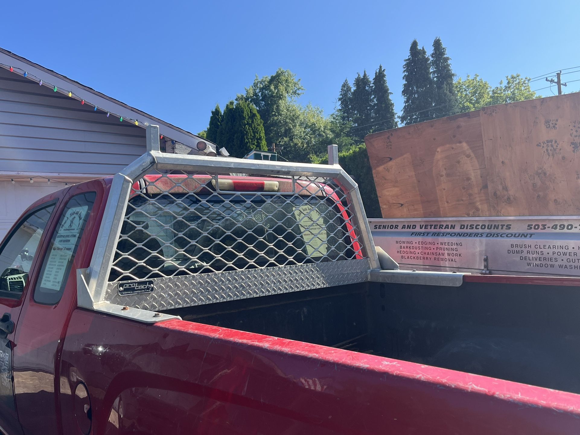 Pro Tech aluminum cargo Headache Rack W/mesh