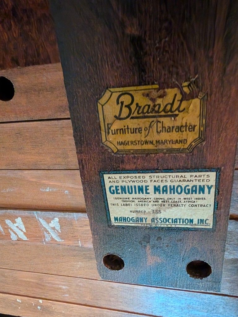 Antique Mahogany Dining Room Table