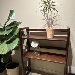 Foldable Shelving plant/bookcase /entryway console table