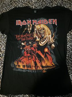 Iron Maiden Number Of The Beast Band Shirt