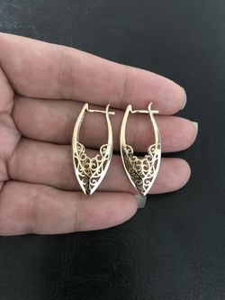 Gold plated earrings