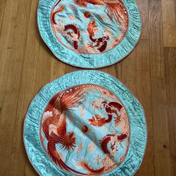 Chinese silk round cushion / pillow cover